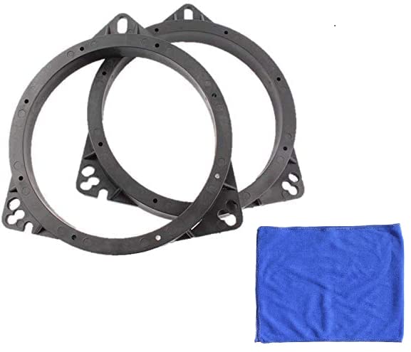 

[Дипа] Внутренний дефлектор 16 см Универсальный для Daihatsu, Toyota, Nissan, Suzuki, Mazda, Комплект из 2 шт., Адаптер-проставка для динамика, Автомагнитола, Полотенце из микрофибры I