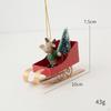 Praktická ozdoba saní Vánoční saně Auto Ruční práce Přívěsek na stromek pro Svatbu Krb