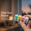 Portable Fidget Keychain 4 Keys Stress Relief Toy Pass Time Keyboard Fidget Toy  Adult