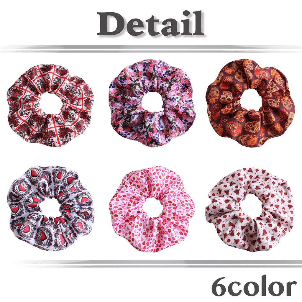 White Fang Scrunchie Hair Hair Stylish and Cute Ponytail Hair Accessory for Clip, Tie, Women, AZ542(45659)