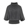 2025 French Retro Multi-Wear High Neck Cable Knit Poncho
