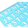 Plastic Drawing Ruler Alphabet & Number Hollow Template Stencil Learning Tool for Children Students School Office