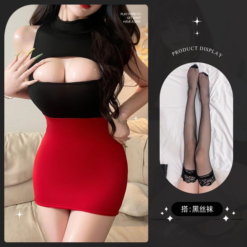 Sexy Secretary Uniform Miniskirt Pure Sex Lingerie Women's Bed Passion Hot Suit Seduction