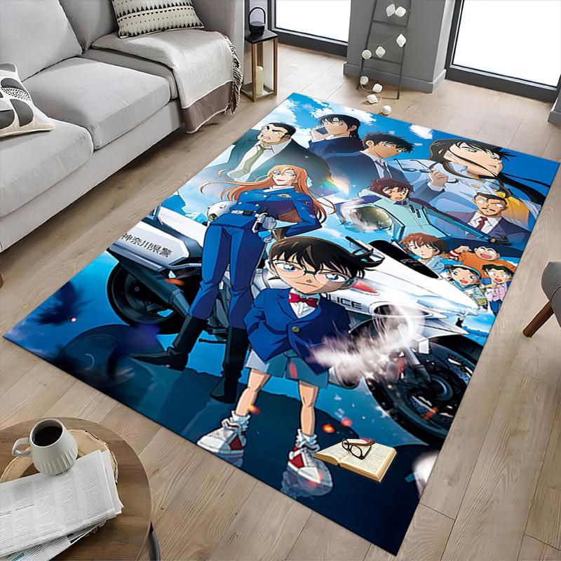 1pc Detective Conan Mystery Carpet for Playroom Bedroom Living Room Sofa Home Decor,kids Game Area Rug Non-slip Floor Mat Y72323