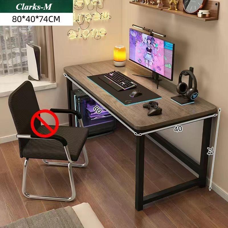 Klappbarer Computertisch, Schreibtisch aus Massivholz, Büroschreibtisch, Schreibtisch für Studenten, 80/100 cm, in zwei Größen erhältlich: Walnuss-/Eichentische