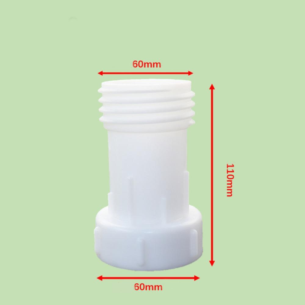 

60mm Diameter IBC Outlet Extension Durable IBC Hose Adapter Barrel Extension Joint Water Storage белый