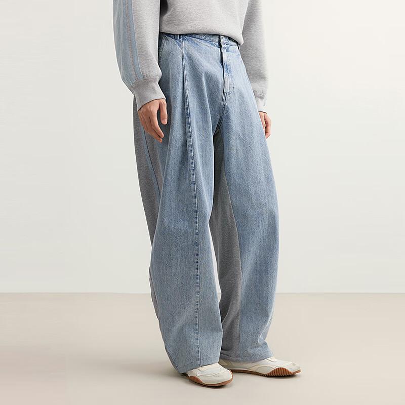 CROQUIS Men's Loose Cotton Curved Jeans (2025 Spring)