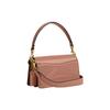 Coach Tabby 20 Embossed Letter Logo Flap Hardware Snap Multifunctional Pocket Patent Leather Bag Women Handbags Cappuccino Brass CM556-B4A80