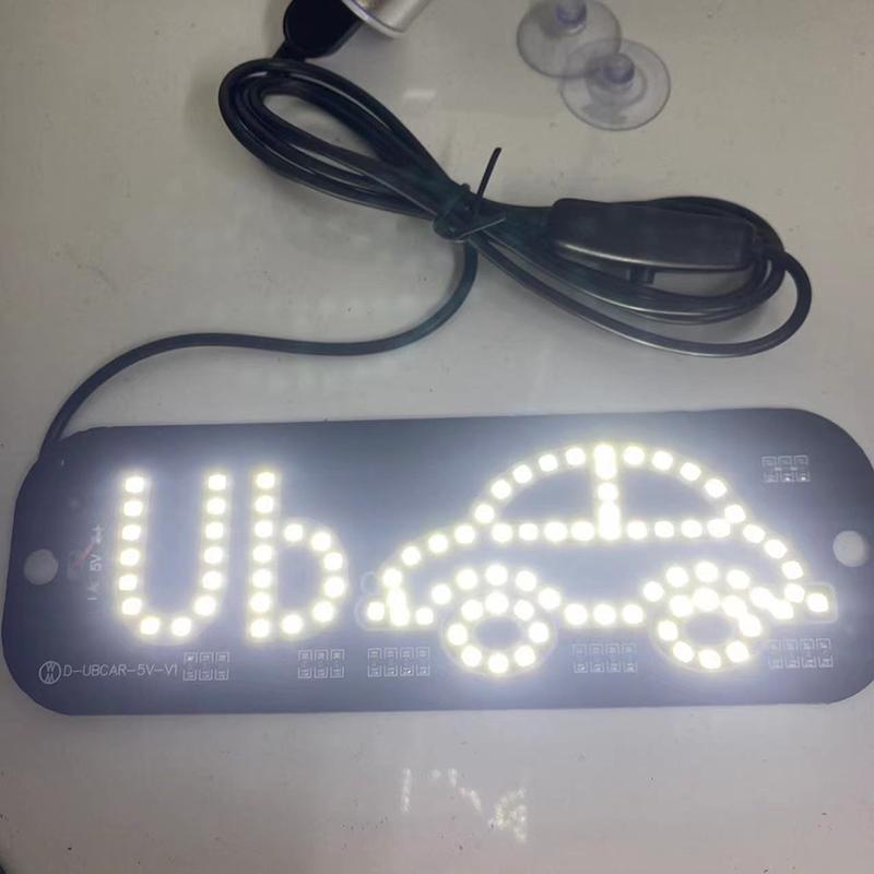 Led Light Sign For Car Taxi Windshield Light Sign Usb Car Led Sign With Suction Cups Scrolling Led Display Board Control