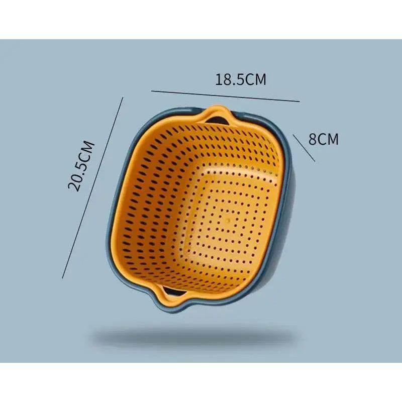 

Дуршлаг Двойной Слой Сливная Корзина Пластиковый Фильтр Корзина Многоразовая Корзина Для Стирки Бытовой Дуршлаг Для Кухонных Фруктов