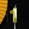 Gold Number Birthday Candles - Cartoon Cake Decorations for Kids' Parties