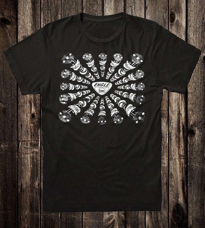 Ретро Футболка Хот Род Футболка Ностальгия Гонки на Дрэг-рейсинг Гонки Распредвалы Engle 4XL