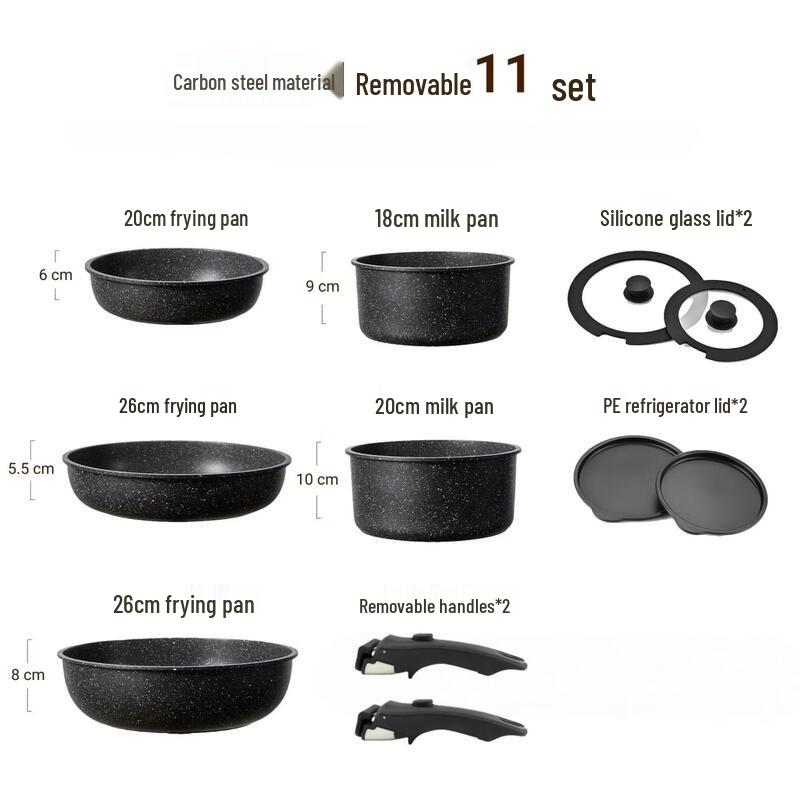 Detachable Handle Non-stick Cookware Set