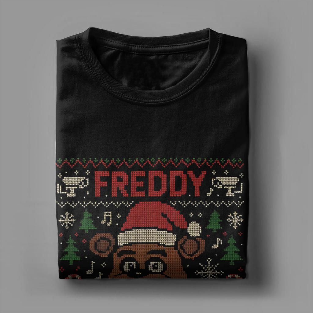 Men Women Graphic Printing FNAF At Freddys Tee T Shirt 100% Cotton T-shirts Clothing