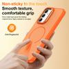 KEYSION Matte Skin Feel Lens Stand Phone Case for Samsung A54 5G A34 A14 4G 5G Magnetic Shockproof Back Cover for Galaxy A04S