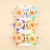 Frangipani Flower Hair Clip for Women, Colorful Beach Accessory, Updo Shark Hairpin, In Stock