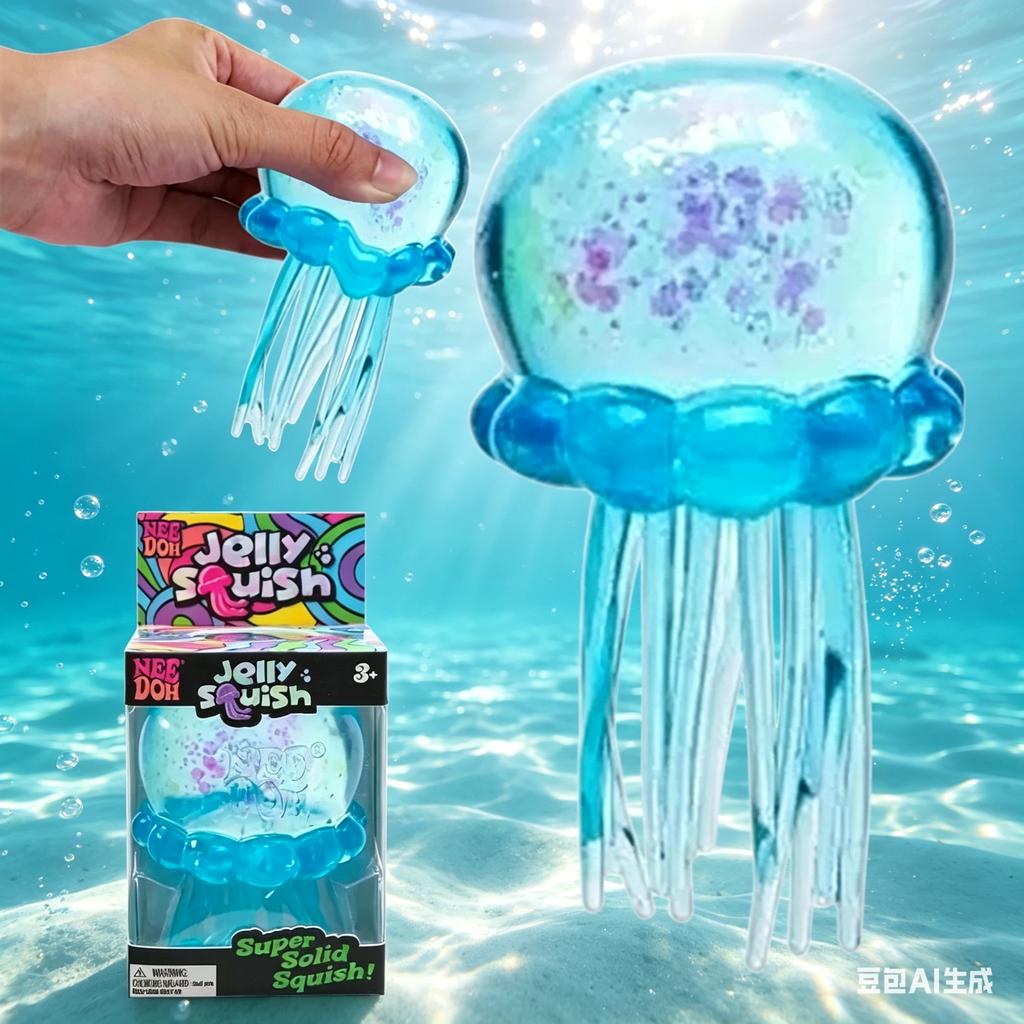 @ New Hot Cute Nee Doh Jelly Hops Octopus Fidget Toy, Waterproof Water Play Sensory Toy, Great Gift For Boys And Girls