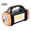 LED Torchlight Portable Lamp Solar Flashlight with Handle USB Rechargeable 7 Modes High-intensity High Lumens IPX5 Waterproof Work Light Camping Torch