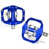 BUCKLOS Pedals MTB Bike Flat Pedal Platform Bearing Dual Function Fit SPD System Aluminum Alloy Mountain Bike Pedal Bicycle Part