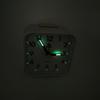 Portable Square Luminous Alarm Clock Fashion Quiet No Ticking Bedside Table Clock With Night Light