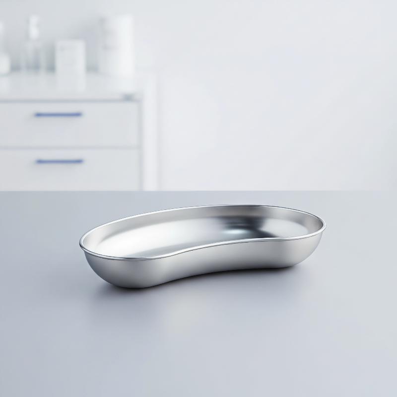 304 Stainless Steel Reusable 8 Inch Kidney Tray Silver Emesis Bowl Mixing Organizer Medic Waste
