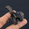 Fluorite 999 Copper Wire Wrapped Pendant, Handmade Gemstone Pendant, Gift For Mom Antique Jewelry