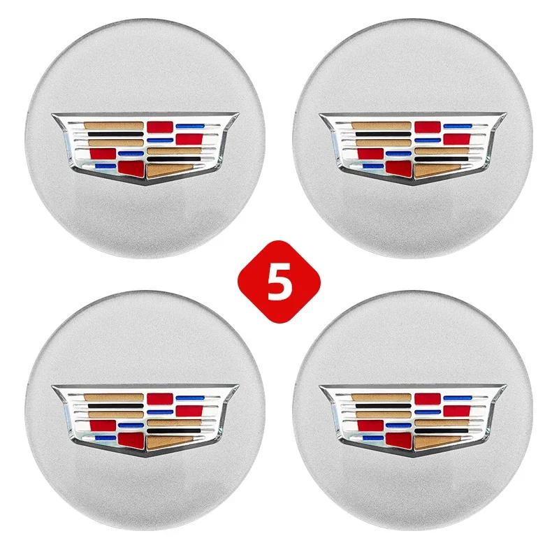 

For Cadillac Escalade Deville CTS CT5 XT5 XTS XLR BLS SLS STS ATS 67mm 4pcs Car Wheel Center Hub Caps Cover Emblem Accessories