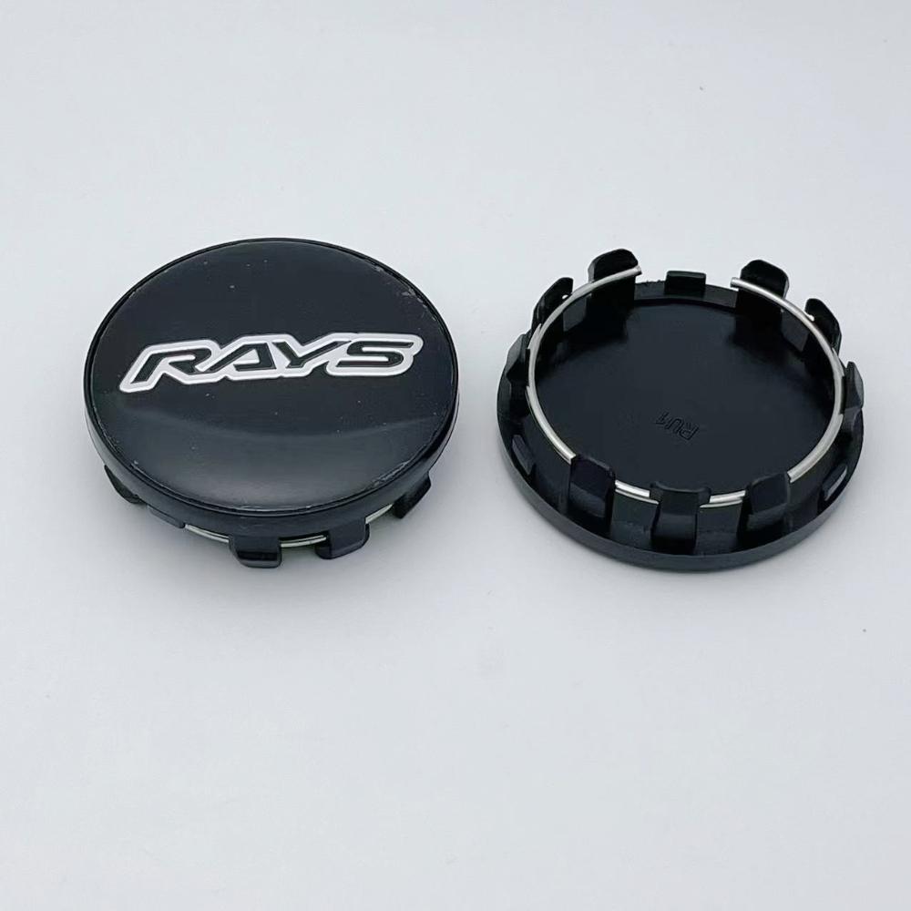 4pcs 59mm Rays Logo Emblem Badge Car Wheel Center Cap Wheel Hubcap Auto Rim Center Cover Replace Car Styling Accessories