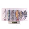 6Boxed Lure Set5PCSMulti-section Fish-shaped Bionic Bait, Soft Bait and Hard Bait, Suitable for Both Freshwater and Saltwater, P