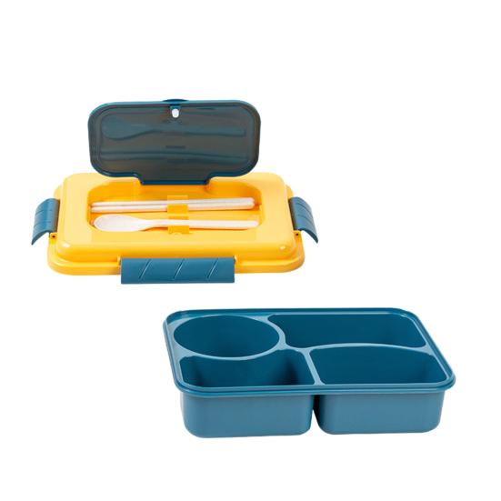 Bento obědový box s nepropustným boxem na omáčku Vícekomorový box na svačinu Nádoby na přípravu jídla pro piknik ve školní kanceláři