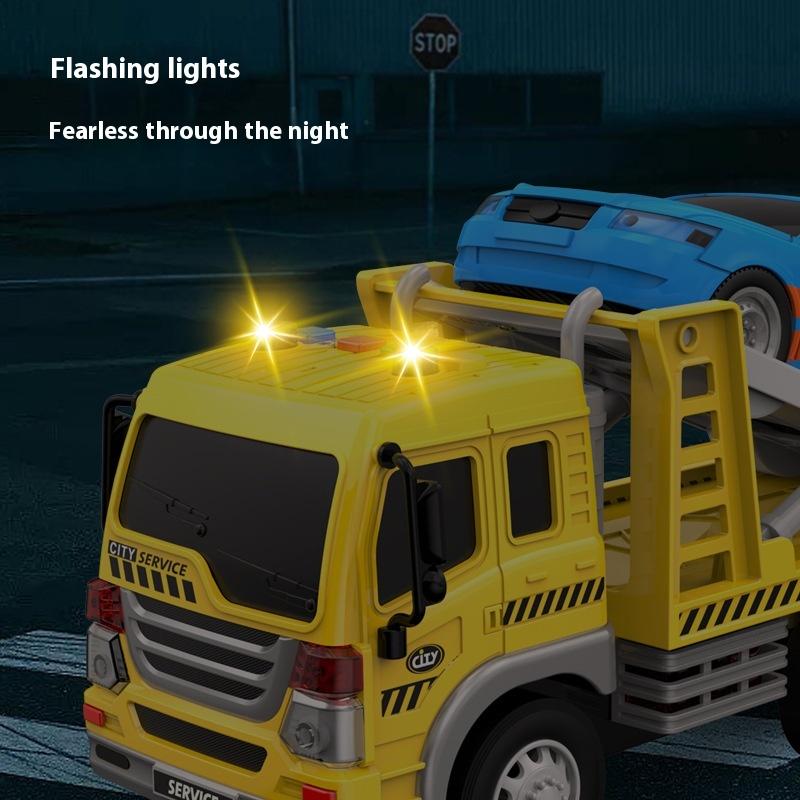 Dětské hračky Inerciální náklaďák na dřevo Vodní náklaďák Silniční odtahový náklaďák Zvukové a lehké autíčko