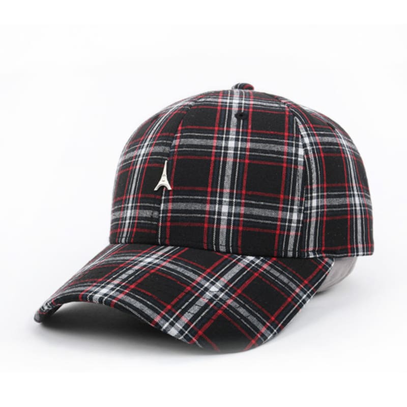 CAPTEN Elle Check Eiffel Tower Baseball Cap [EL12UCC004]