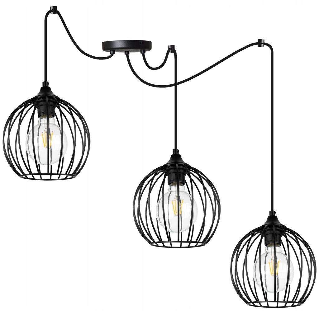 MODERN SPIDER HANGING LAMP, WIRE CEILING