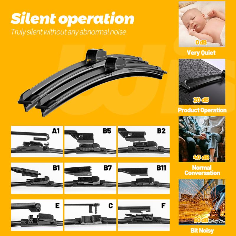 24"+16" Front Wiper Blades For Skoda Rapid 2012-2019 NH Sedan Hatchback Spaceback Windshield Windscreen Window 2013 2015 2018