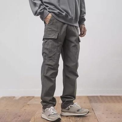 Herren Cargohose Locker Einfarbig Vintage-Stil High Street Style Weit
