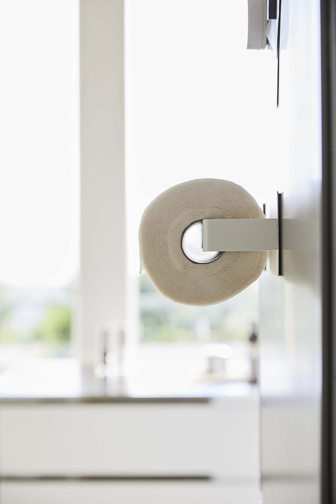 Yamazaki Jitsugyo 5225 Magnetic Kitchen Paper Large Type Compatible Clip-on Holder, White, Approx. W10XD7.5XH10cm (per piece), Plate,