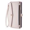 Flip Cover PU Leather Zipper Wallet Phone Case For OnePlus Turbo ACE 6T 6 6V 15 15R 5G Solid Color Multi-Functional Plain Bags