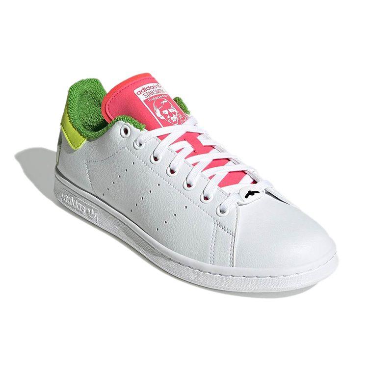 The Muppets X Adidas Stan Smith Kermit the Frog - Pink Tongue Unisex Sneakers White Cloud-White Pantone GZ3098