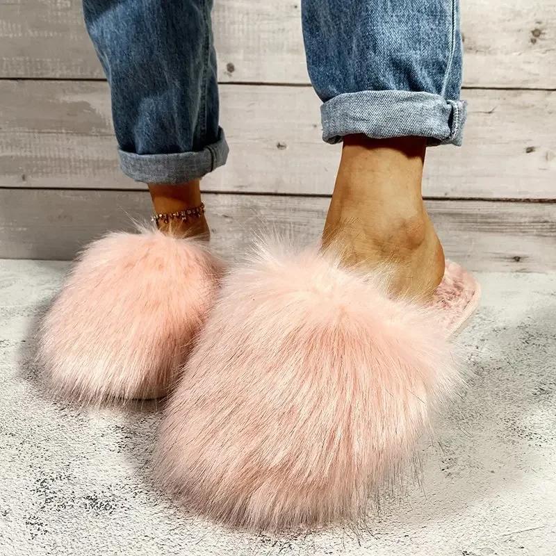 

fashion Women s Baotou Indoor Slippers Winter New Plush Home Lazy Slippers Anti Slip Durable Fashion Warm House Floor Slippers 36-37 бежевый