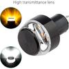 TOPKU Motorcycle Turn Signal Light Grip Bar Plug Strobe Side Marker End LED Handlebar Motorcycle Handle Bar Grip Plug Side Marker Lamp Accessory