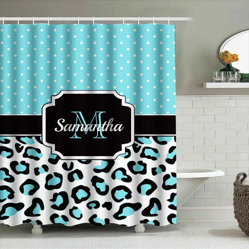Vibrant Fish Shower Curtain Creative Blue Red Pink Floral Design For Bathroom Decor Home Decoration Waterproof Fabric Bath Mat S