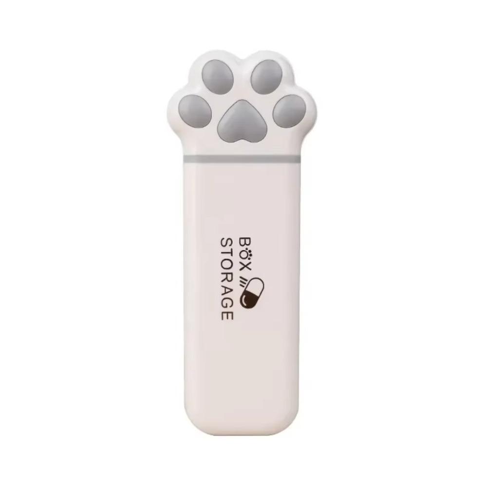 

Mini Cat Claw Medicine Storage Box Portable Travel Daily 3Grids Pill Cases Pill Dispenser Box Store Small Items Fish Oils серый
