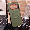 For Nothing Phone 4a Case Magnetic Nylon Woven Matte Leather Skin-friendly Back Case Cover Bumper