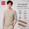 Hodo Men's Premium 100% Wool Crewneck Sweater
