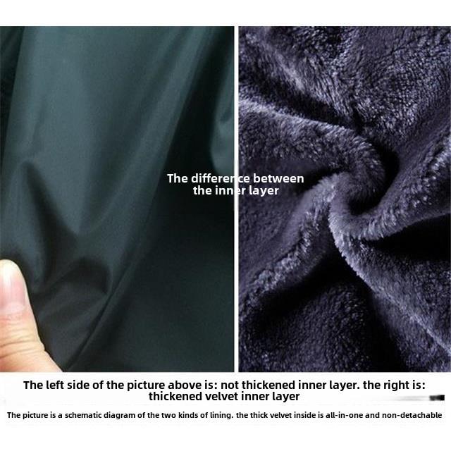 Men's Mid-Length Woolen Coat: New 2022 Autumn/Winter Thickened Velvet Trend Windbreaker