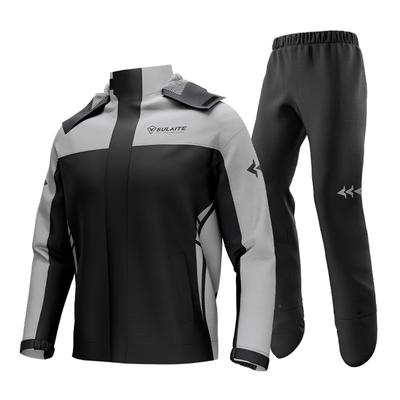 Fato de chuva para motocicleta à prova d'água, jaqueta e calças para ciclismo, homens e mulheres, com bolsa de armazenamento