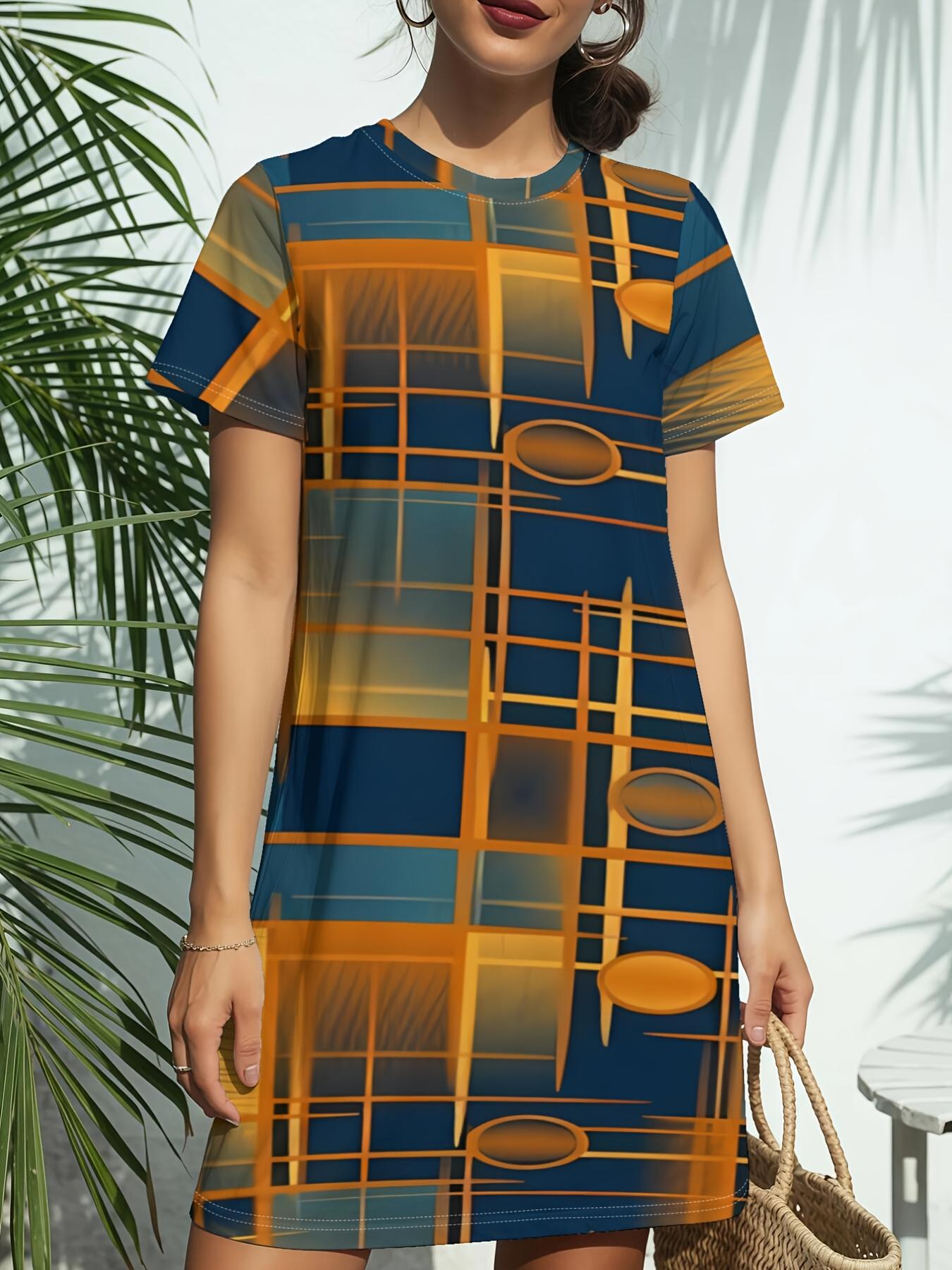 

Women s Short Sleeve T-Shirt Dress - Crew Neck Blouse-Compatible Outfit Suitable for Daily Wear. Dating ; Birthday Gifts American Digital Print T-Shi 8XL дубильна кора