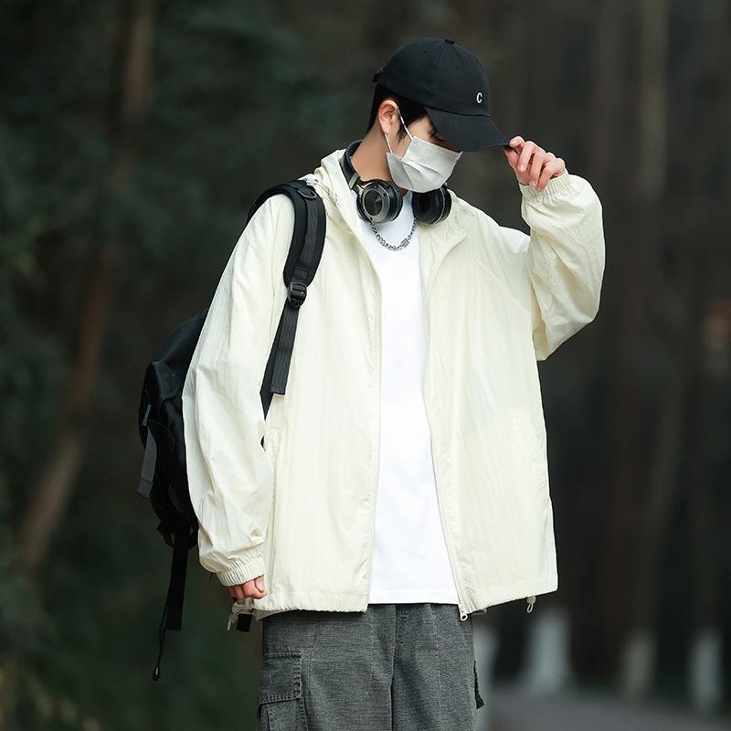 Dopamine Summer Couple UV Protection Hooded Skin Clothing Sunscreen Clothing Outdoor Men's and Women's Sunscreen Clothing Fishing