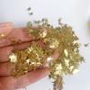 Nail Art Patches Nail Art Nageldekoration Weihnachten Gold Goldfarbe Weihnachten Metallic Pailletten