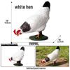 Kids' Farm Animal Toy Set: Rooster, Hen, Chick Figurines